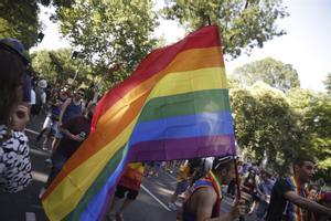 La marcha del Orgullo LGTBIQ + en Madrid.