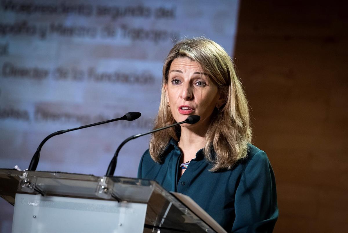 La vicepresidenta segunda y ministra de Trabajo, Yolanda Díaz La vicepresidenta segunda y ministra de Trabajo, Yolanda Díaz
