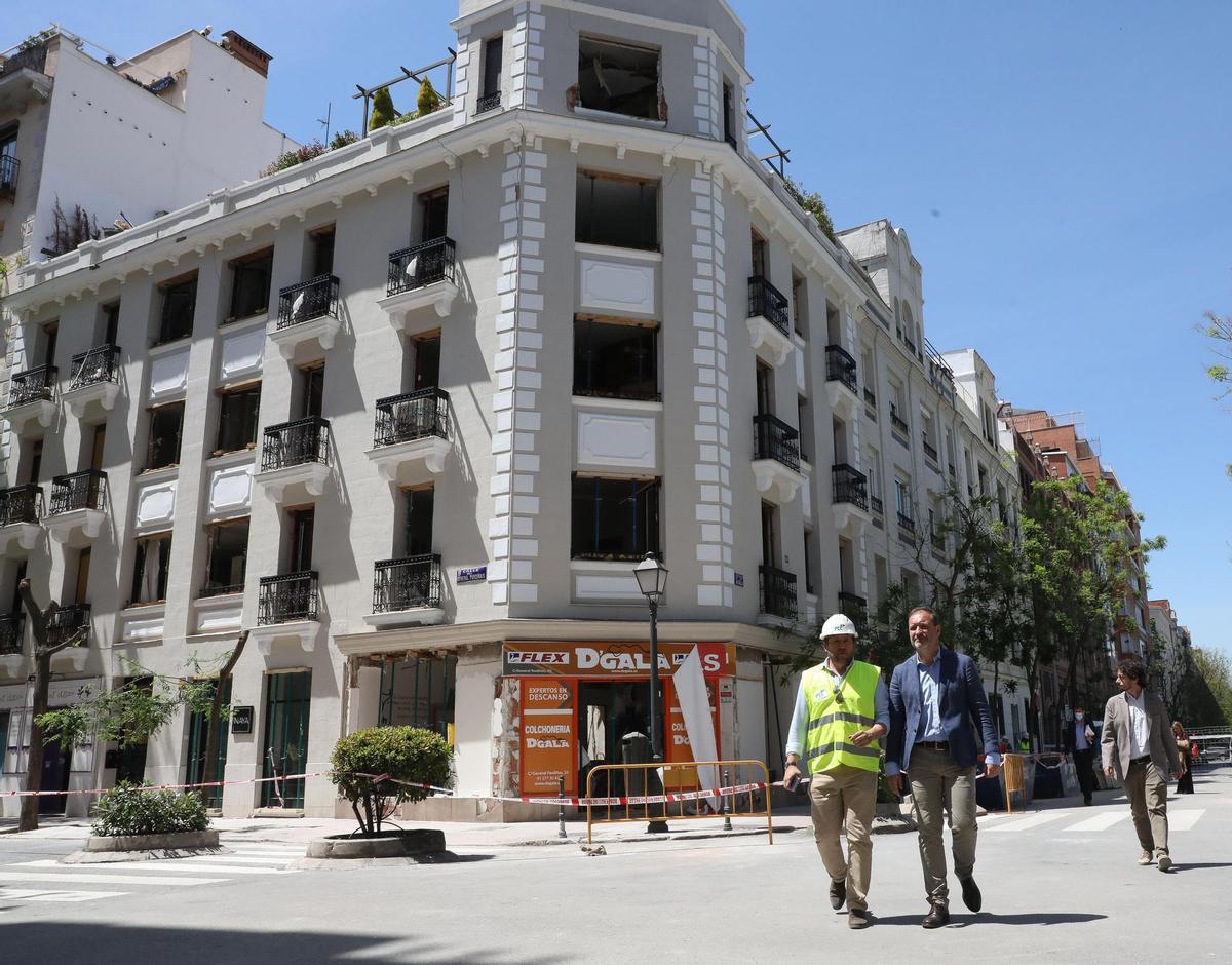 Detienen a tres personas por robar en el edificio de la explosión de Madrid