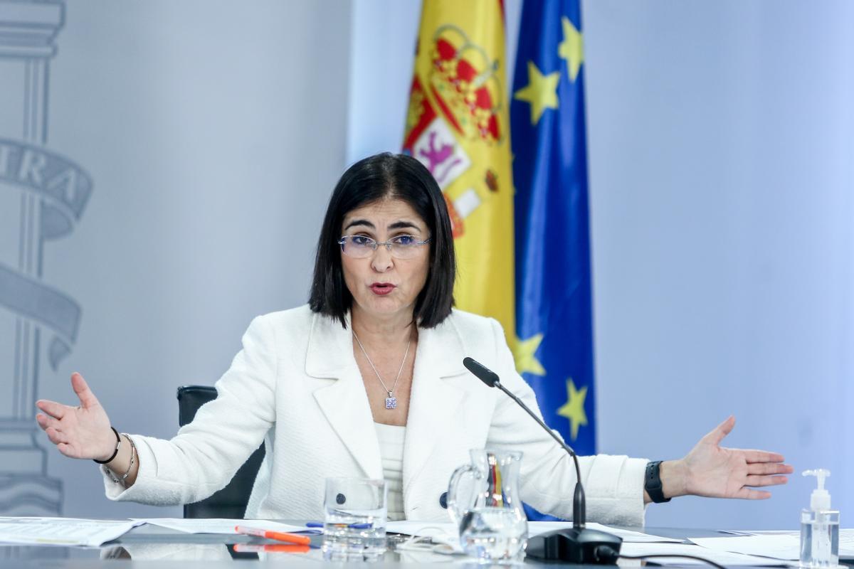 Carolina Darias, durante la rueda de prensa del Consejo de Ministros.