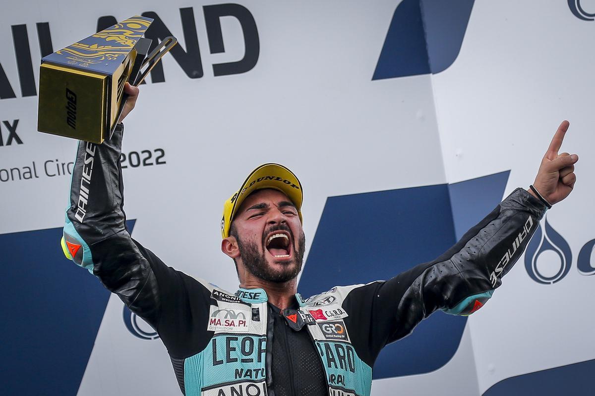 Dennis Foggia, ganador de Moto3 2022 en el circuito de Internacional de Chang