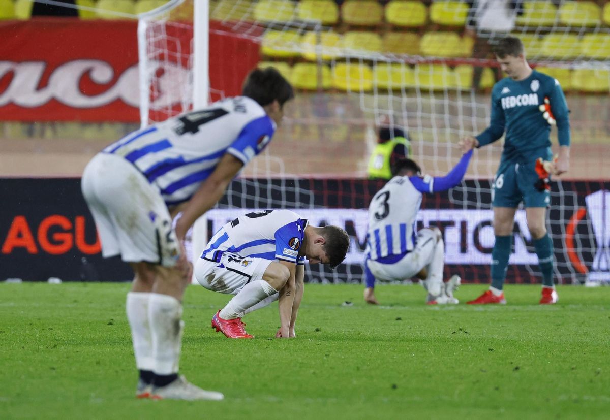 La Real Sociedad tropieza en Mónaco y tendrá que ganar al PSV para clasificarse La Real Sociedad tropieza en Mónaco y tendrá que ganar al PSV para clasificarse