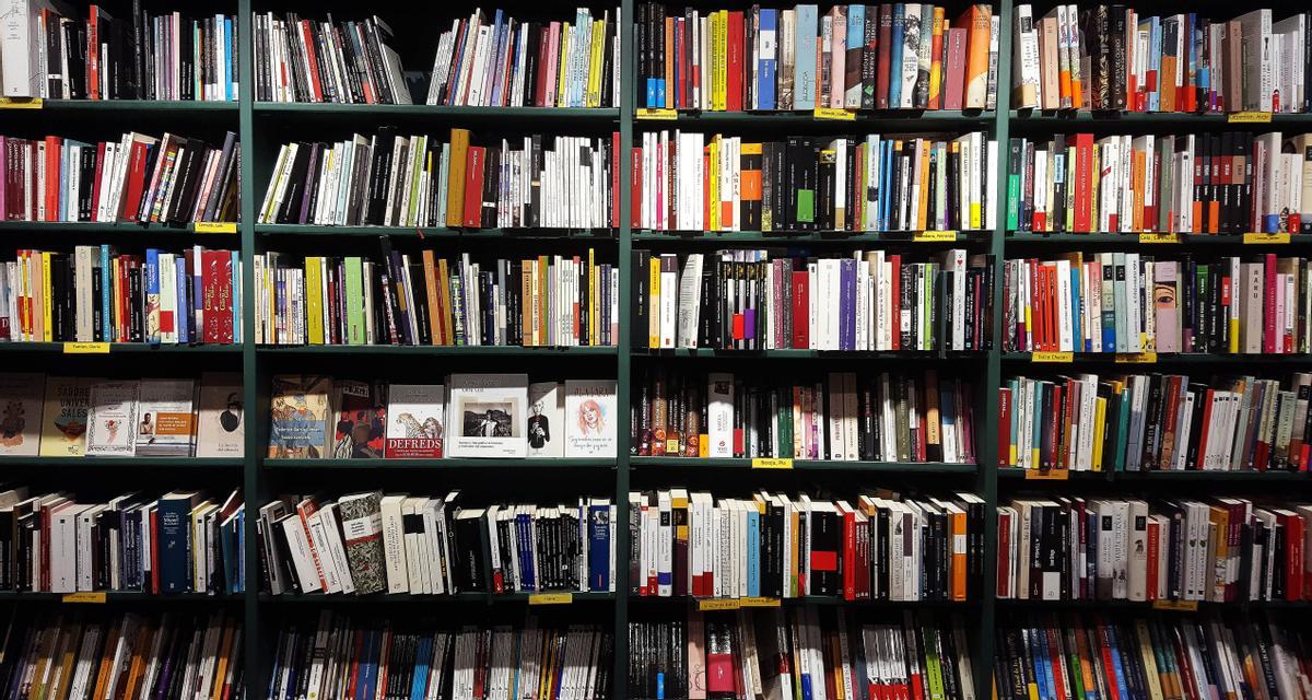 La estantería de una librería, repleta de libros