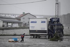 Fuertes inundaciones en Noruega tras las rotura de una presa