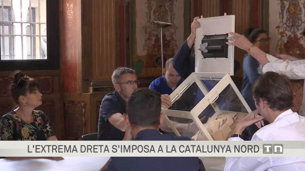 Imagen del informativo catalán sobre las elecciones francesas.