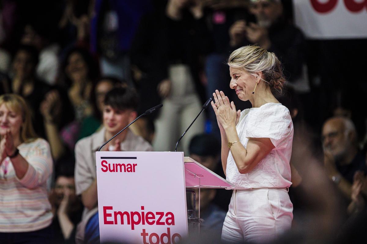 La líder de Sumar, Yolanda Díaz. La líder de Sumar, Yolanda Díaz.