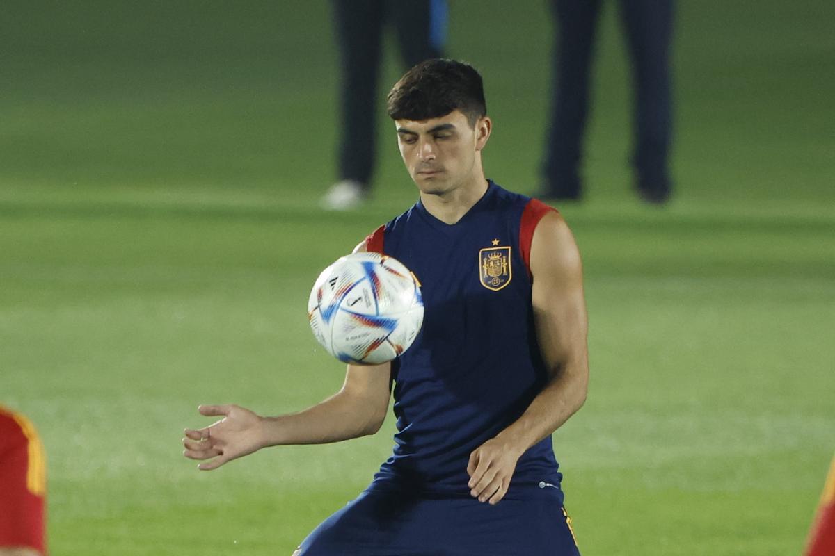 Pedri, en una foto de archivo durante un entrenamiento con la selección española. EFE/ Juanjo Martín Pedri, en una foto de archivo durante un entrenamiento con la selección española. EFE/ Juanjo Martín
