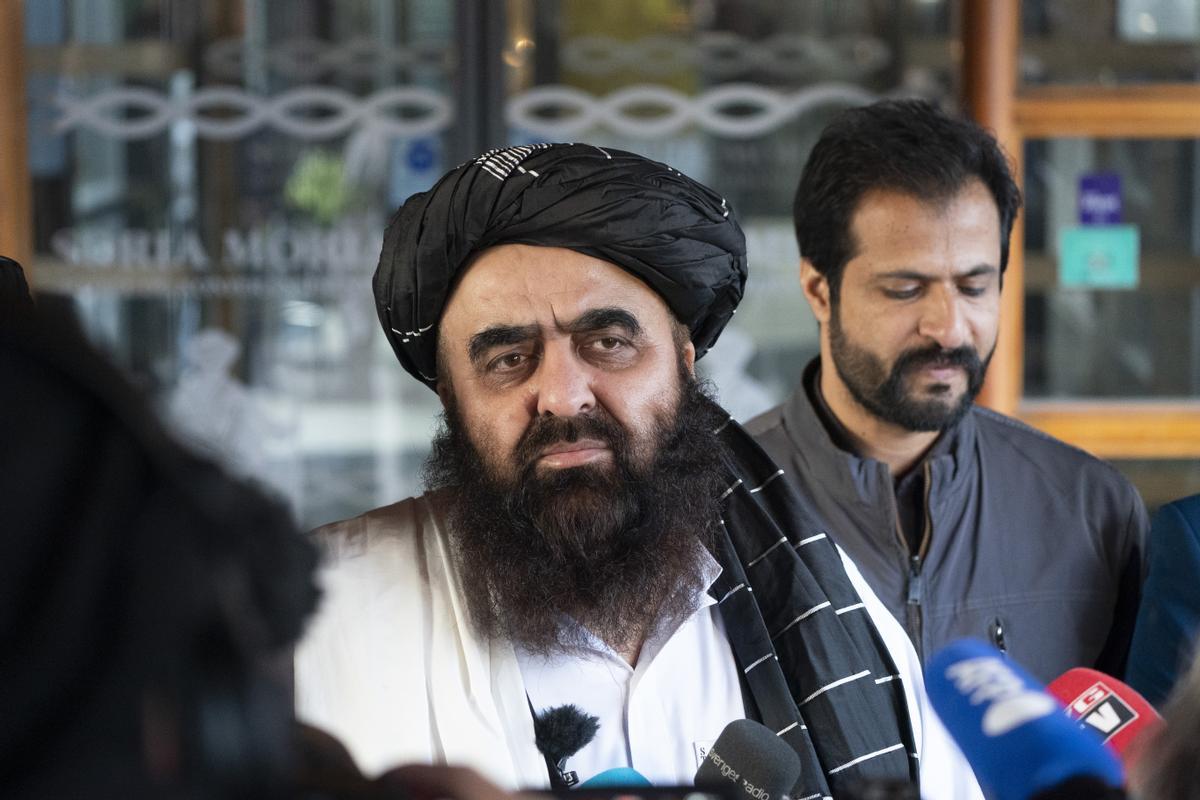 El ministro de Exteriores de las autoridades instauradas por los talibán en Afganistán, Amir Jan Muttaqi.