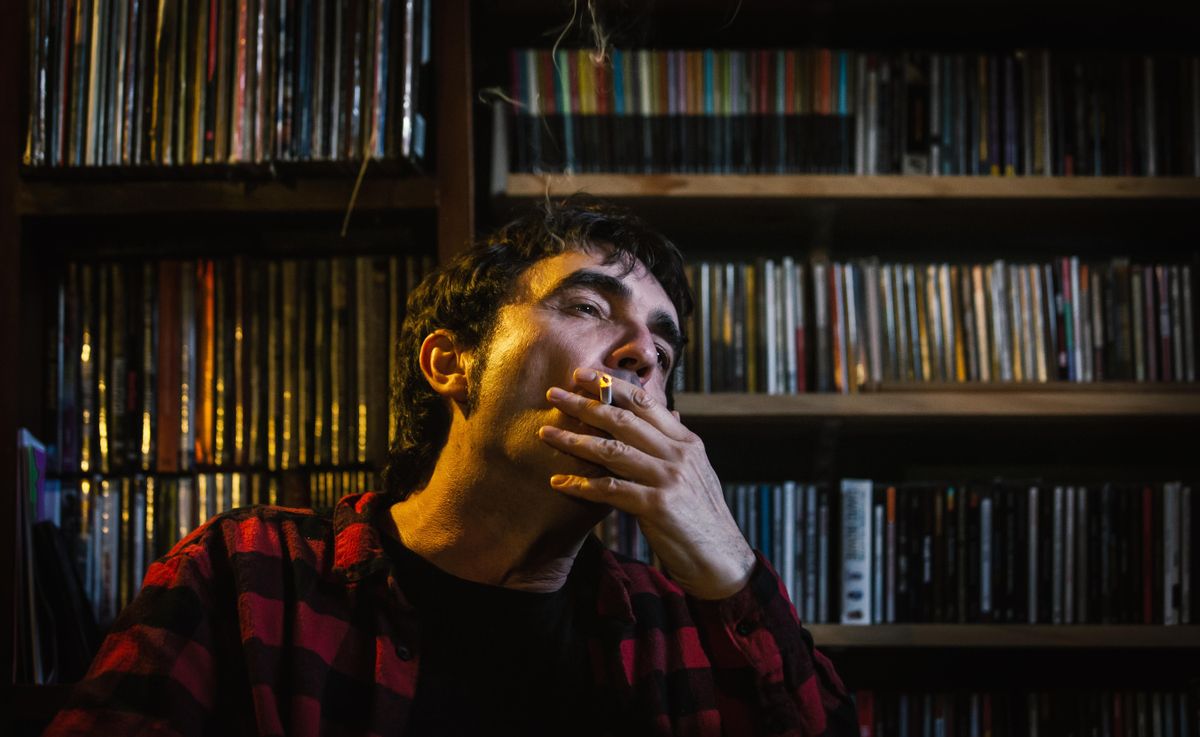 El Lichis en su buhardilla-estudio. El Lichis en su buhardilla-estudio.