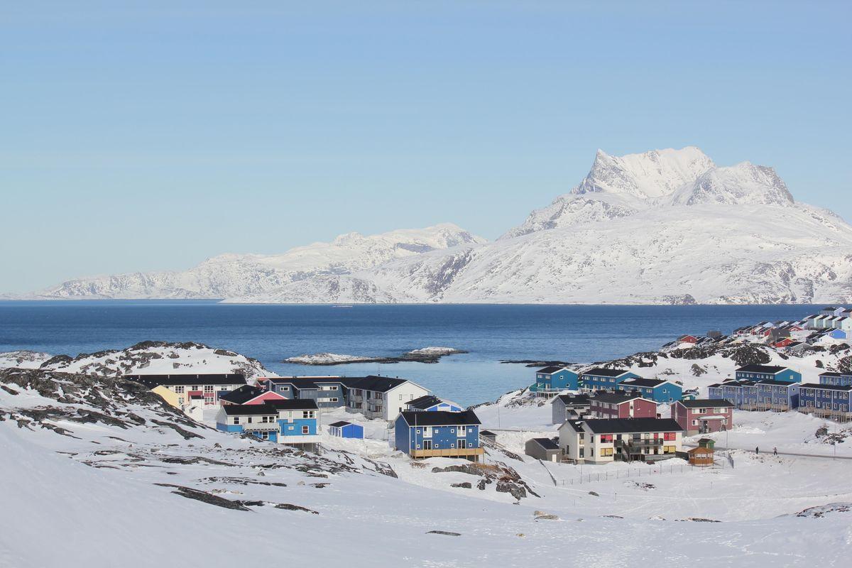 Panorámica de la localidad de Nuuk, Groenlandia.