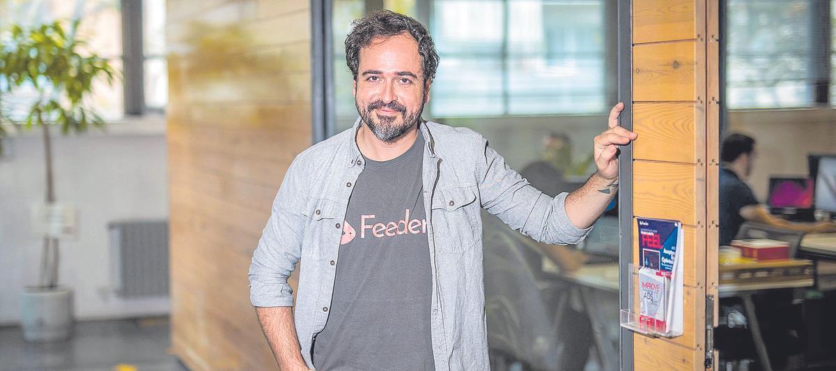 El cofundador de Feeder, Pablo Filomeno.