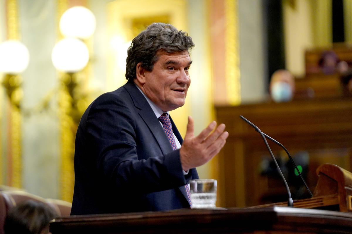 El ministro de Inclusión, Seguridad Social y Migraciones, José Luis Escrivá, en el Congreso El ministro de Inclusión, Seguridad Social y Migraciones, José Luis Escrivá, en el Congreso