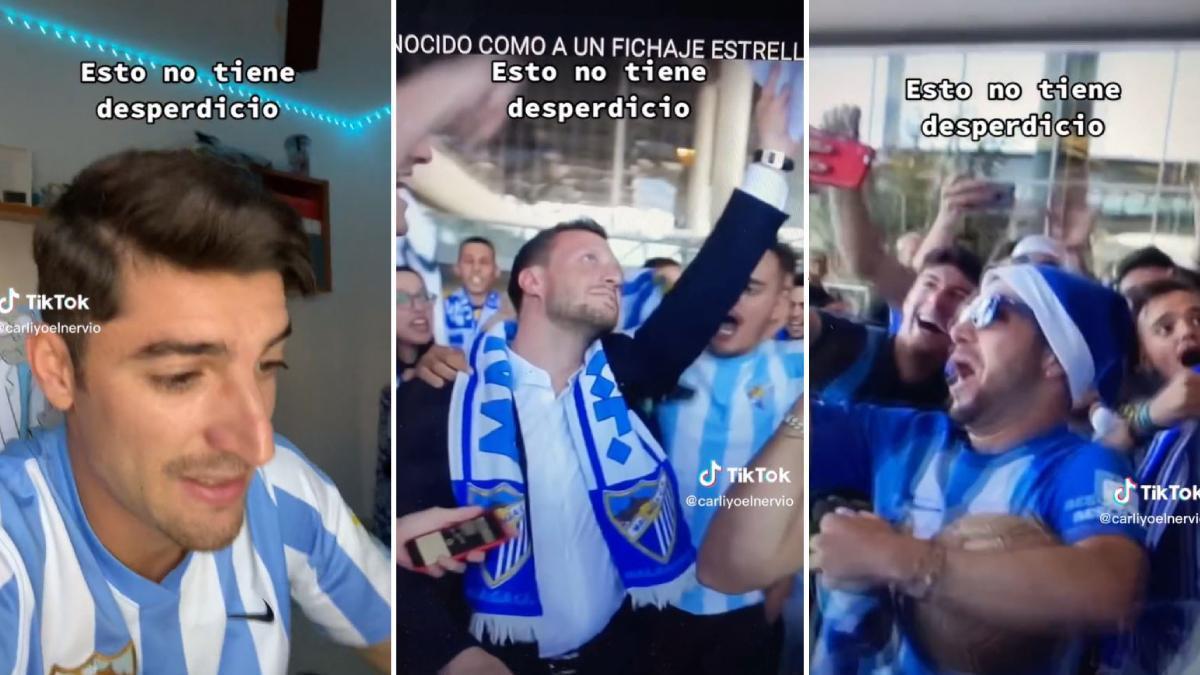 Un grupo de amigos recibe a un turista como si fuese el nuevo fichaje del Málaga CF y se hacen virales