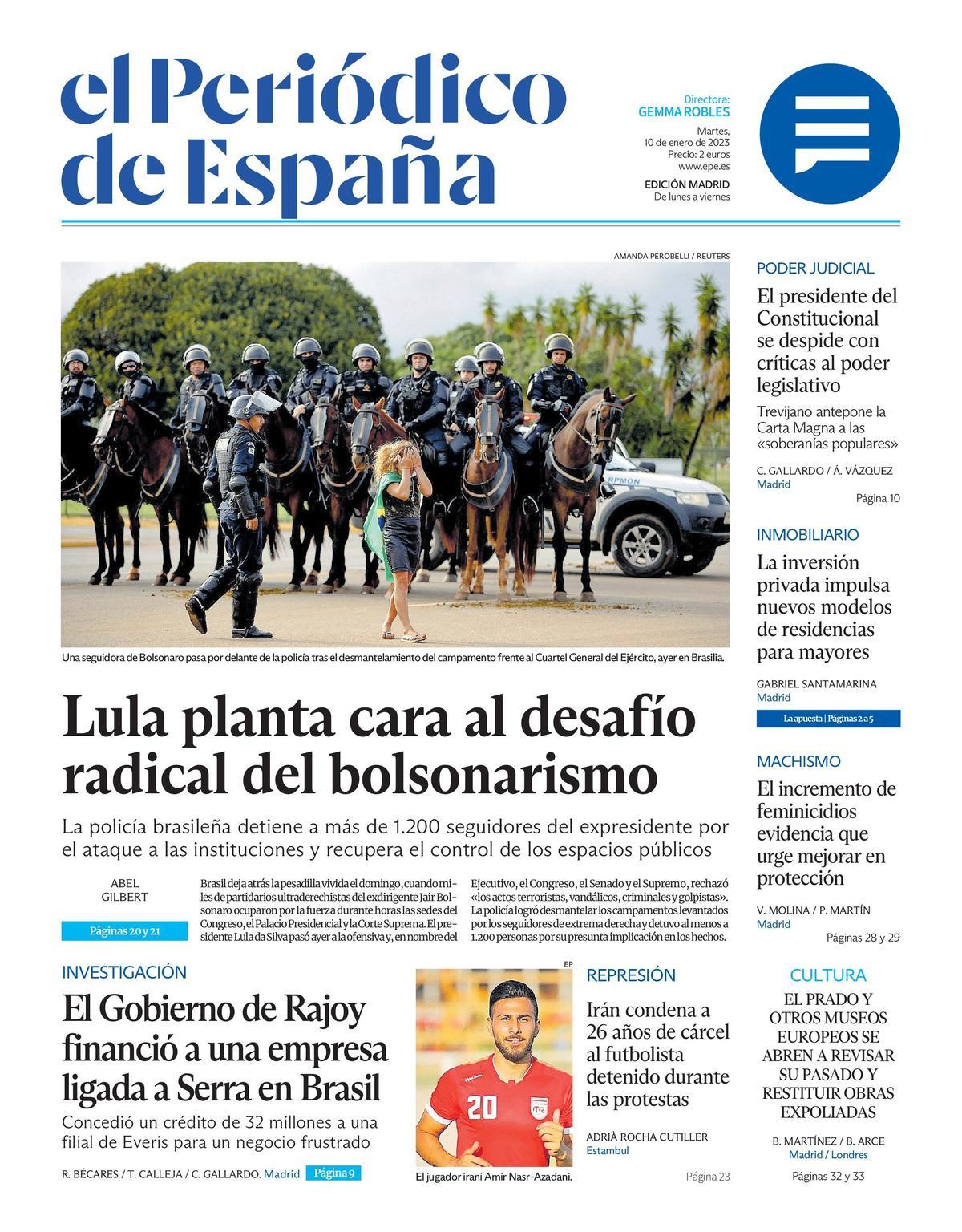 EL PERIÓDICO DE ESPAÑA de hoy martes 10 de enero de 2023 | El Periódico de  España