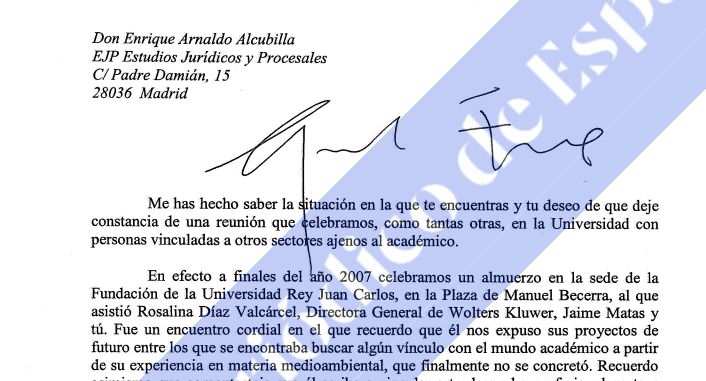 Carta de Trevijano a Enrique Arnaldo