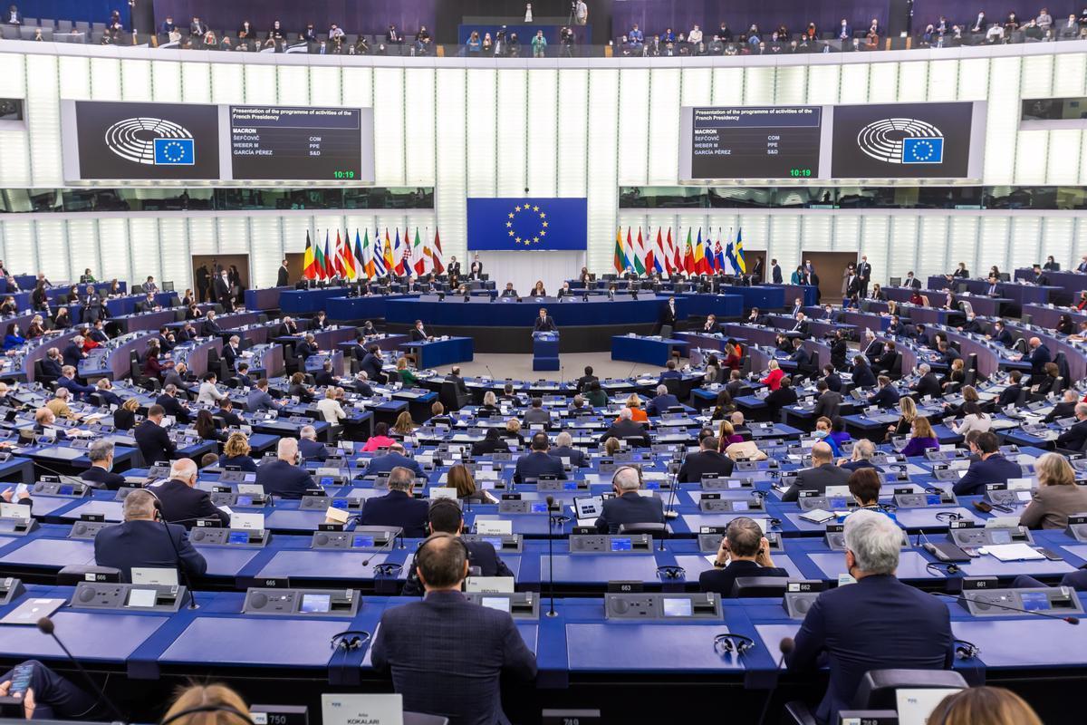Un pleno en el Parlamento Europeo, en una imagen de archivo.