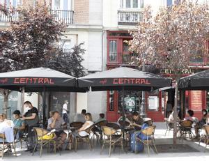 La terraza del Café Central en Madrid.