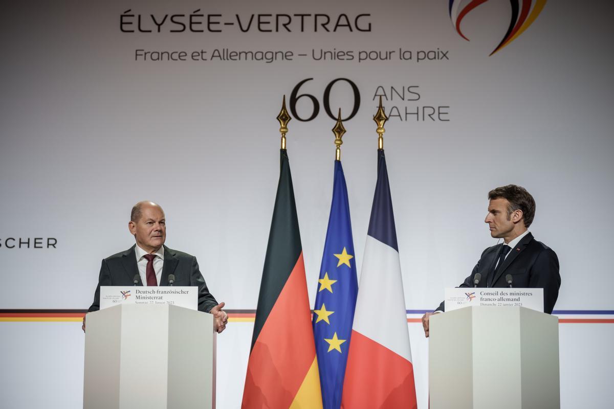 Macron y Scholz escenifican un nuevo impulso del eje francoalemán con la mirada puesta en Ucrania