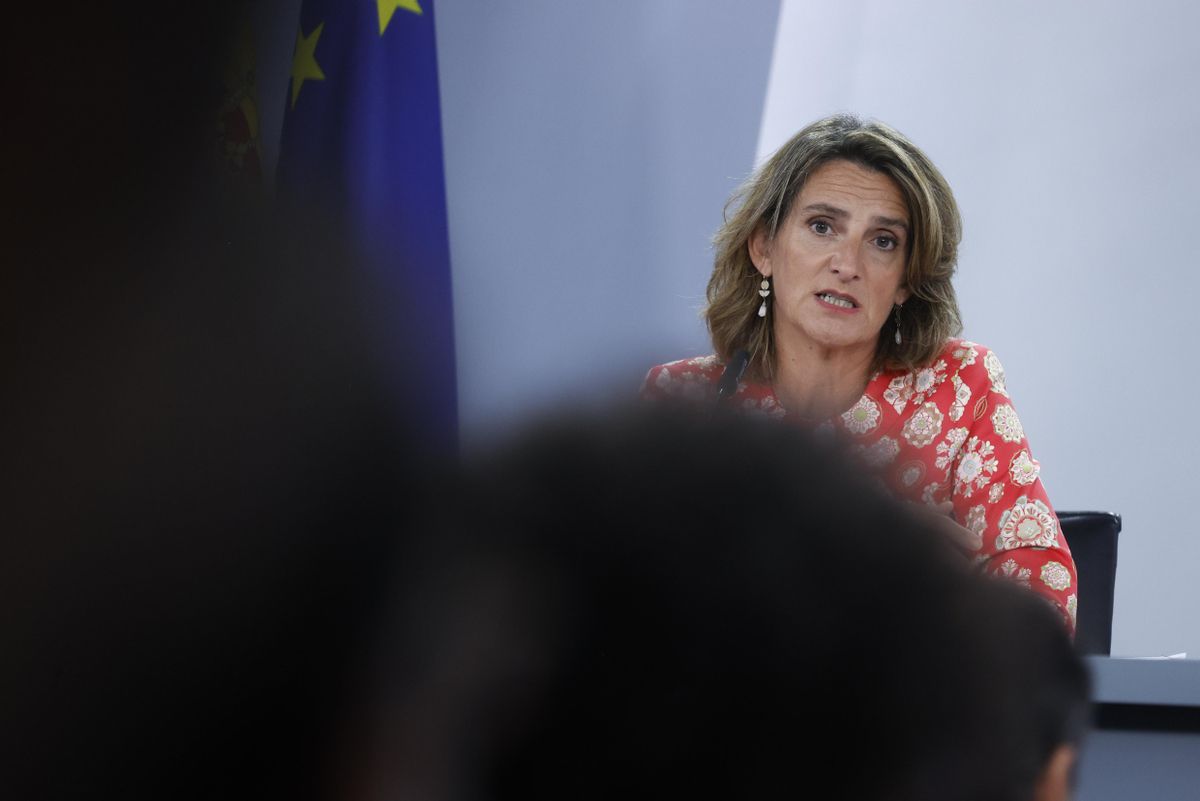 La vicepresidenta, Teresa Ribera, tras el Consejo de Ministros. La vicepresidenta, Teresa Ribera, tras el Consejo de Ministros.