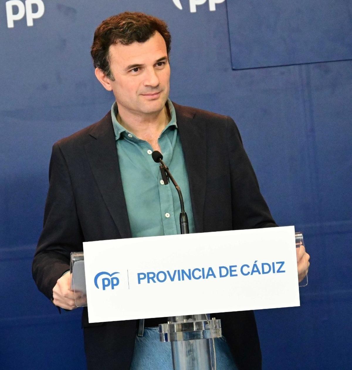Bruno García, candidato del PP a la alcaldía de Cádiz.