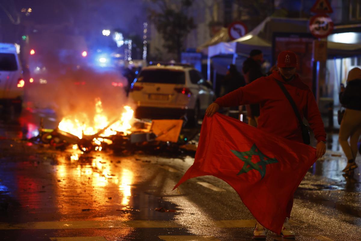 Disturbios en Bruselas tras el partido Bélgica-Marruecos