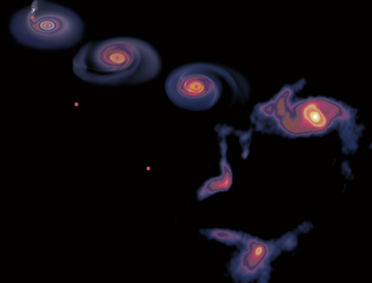 Descubren un extraño objeto en forma de espiral vagando por el centro de la Vía Láctea