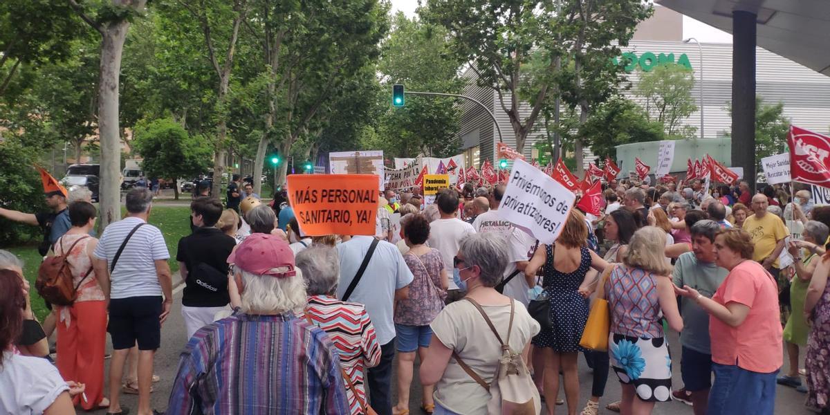 Movilizaciones en Madrid por la reapertura de los SUAP. 