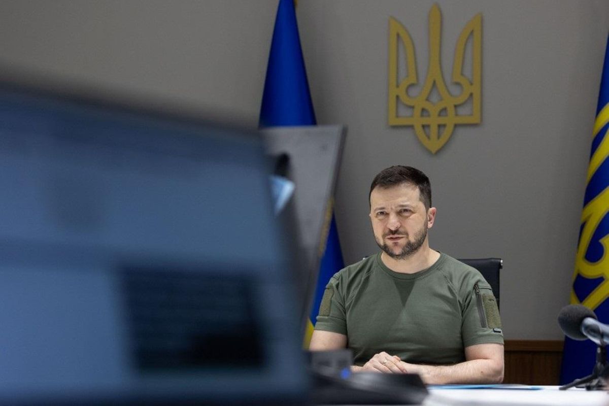 El presidente de Ucrania, Volodimir Zelenski. El presidente de Ucrania, Volodimir Zelenski.