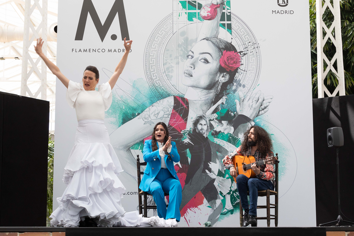 Presentación del Festival Flamenco Madrid en el Invernadero del Palacio de Cristal de la Arganzuela el pasado 25 de abil.