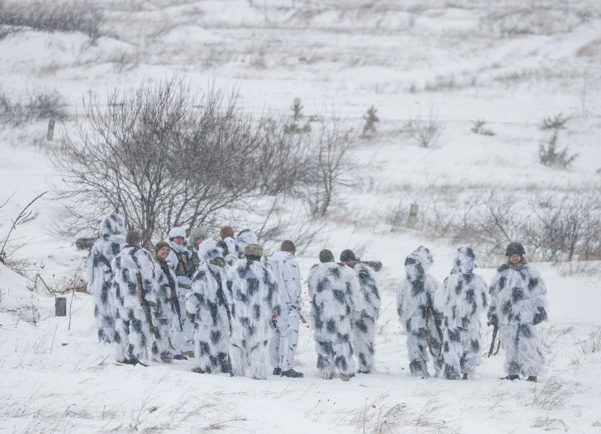 Grupo de militares ucranianos durante unas maniobras. REUTERS/Gleb Garanich Grupo de militares ucranianos durante unas maniobras. REUTERS/Gleb Garanich
