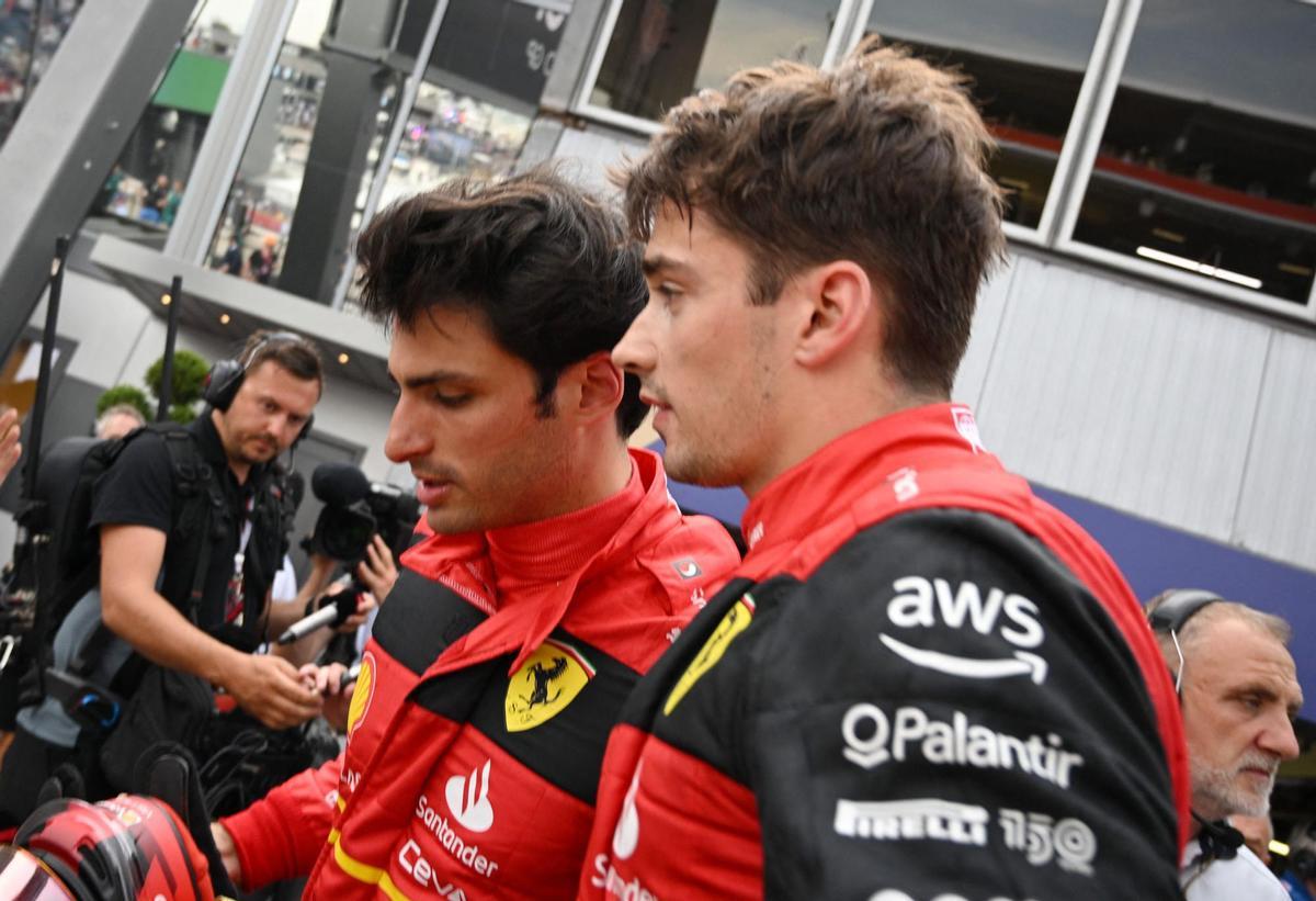 Leclerc y Sainz relegan a los Red Bull a la segunda fila