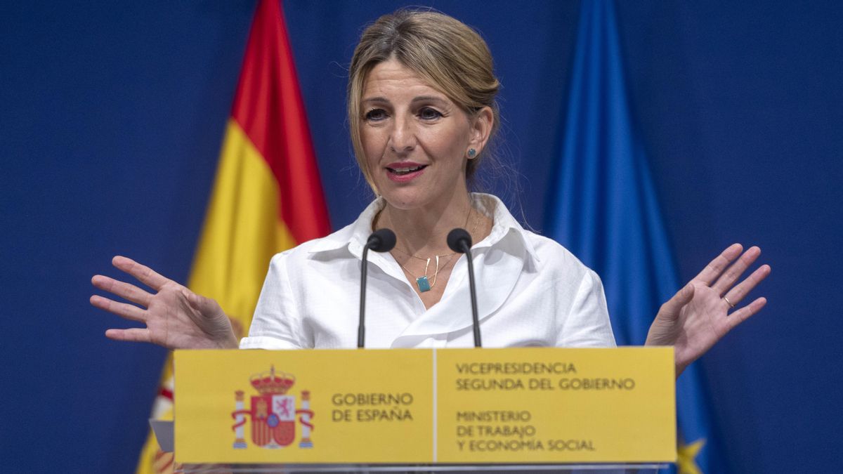 La vicepresidenta segunda del Gobierno y ministra de Trabajo y Economía Social, Yolanda Díaz. La vicepresidenta segunda del Gobierno y ministra de Trabajo y Economía Social, Yolanda Díaz.