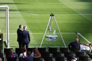 Colocación primera piedra Camp Nou.