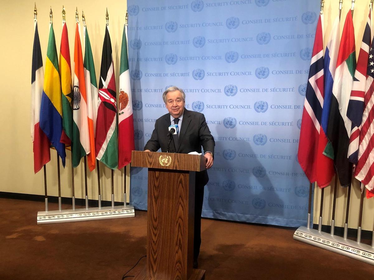El secretario general de la ONU, António Guterres. El secretario general de la ONU, António Guterres.