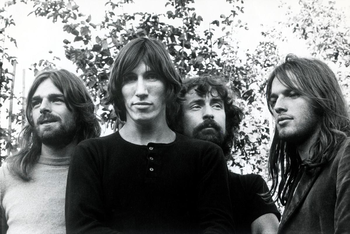 Los miembros de Pink Floyd, en 1973. De izda. a dcha., Richard Wright, Roger Waters, Nick Mason y David Gilmour.