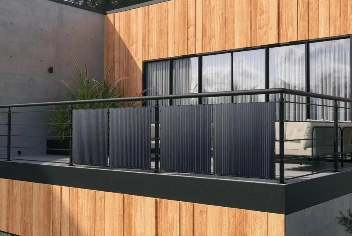 Paneles solares para poner en el balcón que ahorran hasta el 40% del recibo de luz