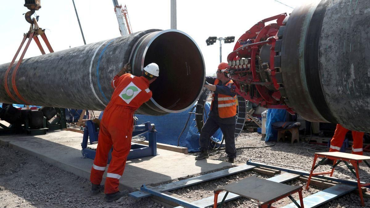 Construcción del gasoducto Nord Stream 2, en la localidad rusa de Kingisepp, en 2019. Construcción del gasoducto Nord Stream 2, en la localidad rusa de Kingisepp, en 2019.