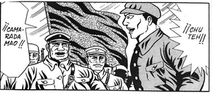 Una viñeta del manga ’La vida de Mao Tse-Tung’.
