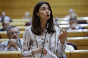 La ministra de Justicia, Pilar Llop, este martes en el Senado
