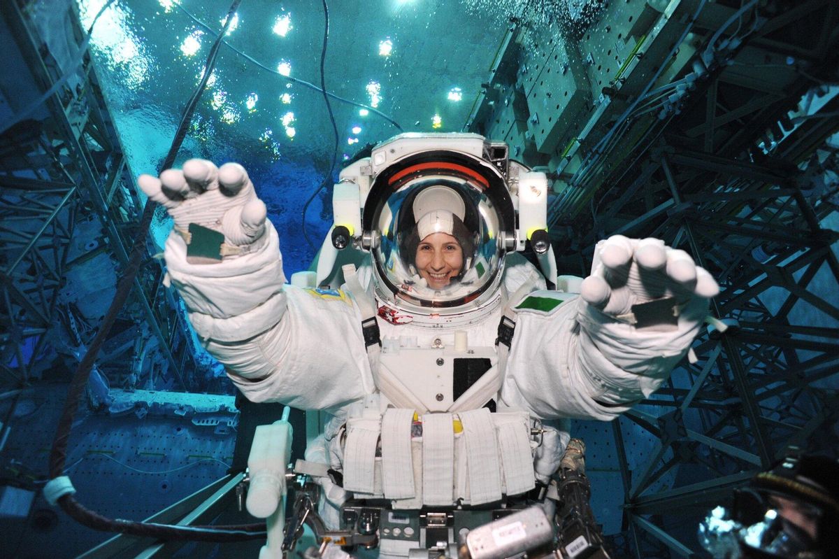 La astronauta de la ESA Samantha Cristoforetti. La astronauta de la ESA Samantha Cristoforetti.
