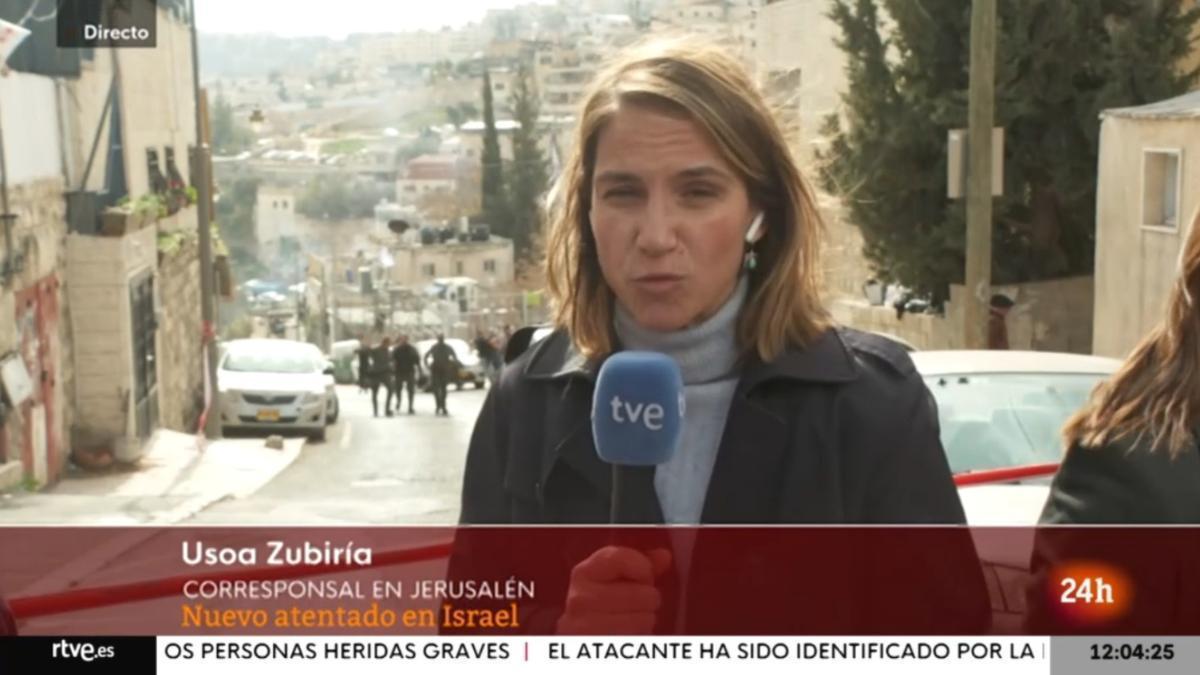 Un equipo de RTVE, obligado a interrumpir la conexión por la Policía israelí tras un atentado