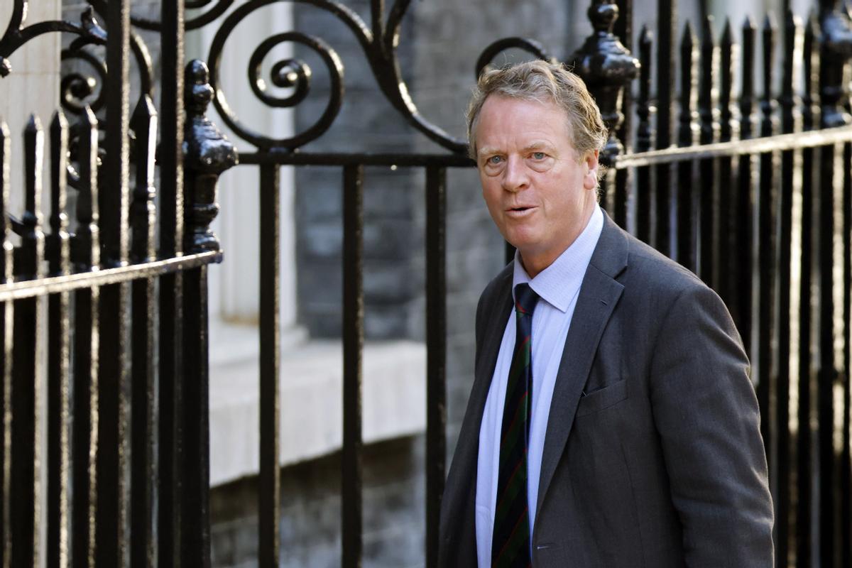 El secretario de Escocia, Alister Jack, llega para una reunión de gabinete en Downing Street el 7 de septiembre de 2022.