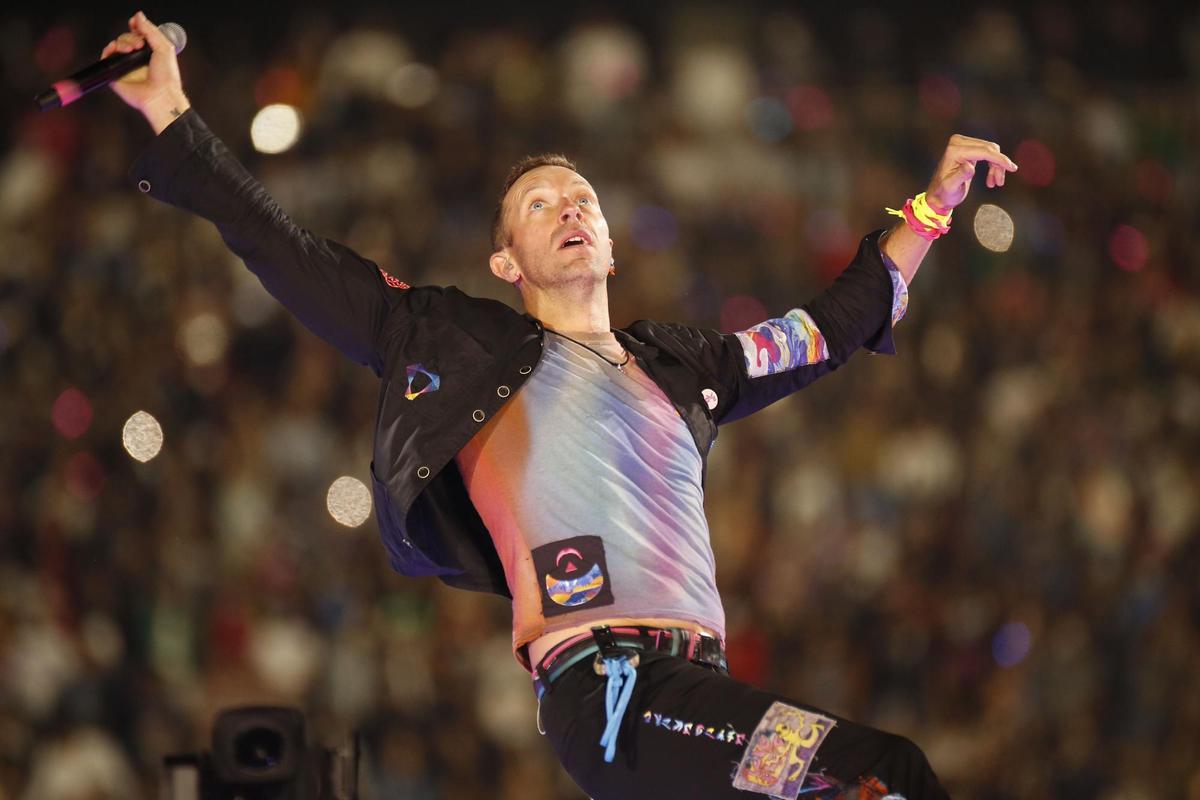 Imagen de archivo del vocalista de la banda británica de rock-pop Coldplay, Chris Martin. 