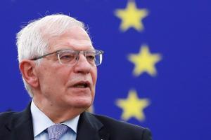 Josep Borrell, Alto Representante de la UE durante una intervención en el Parlamento. 