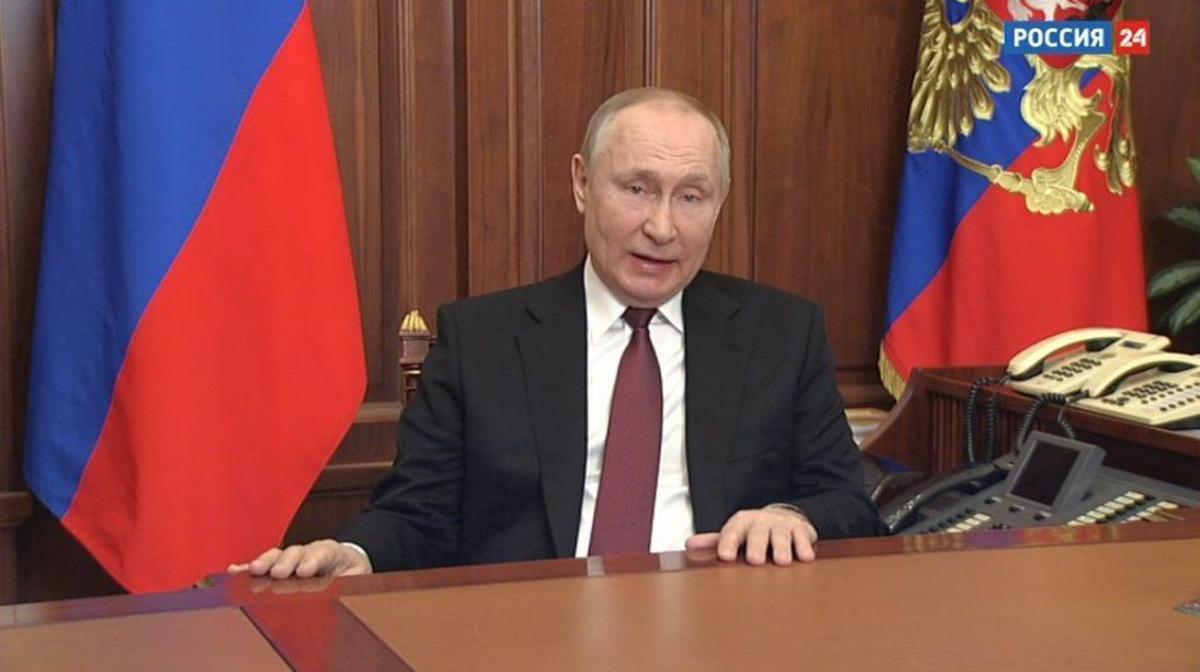 Vladimir Putin anuncia la invasión de Rusia a Ucrania