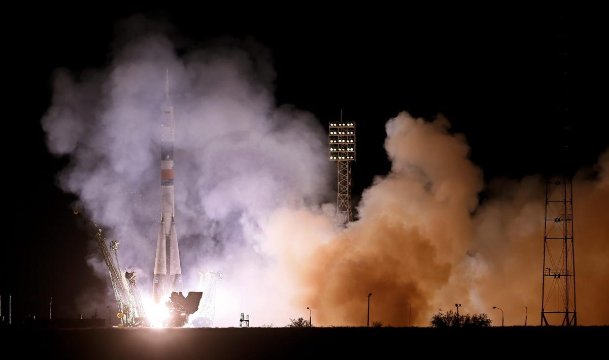 La nave espacial fue lanzada a las 03.20 hora de Moscú (00.20 GMT) desde el cosmódromo de Baikonur, en Kazajistán, según informó la agencia espacial rusa Roscosmos. Imagen de archivo. EFE/Yuri Kochetkov