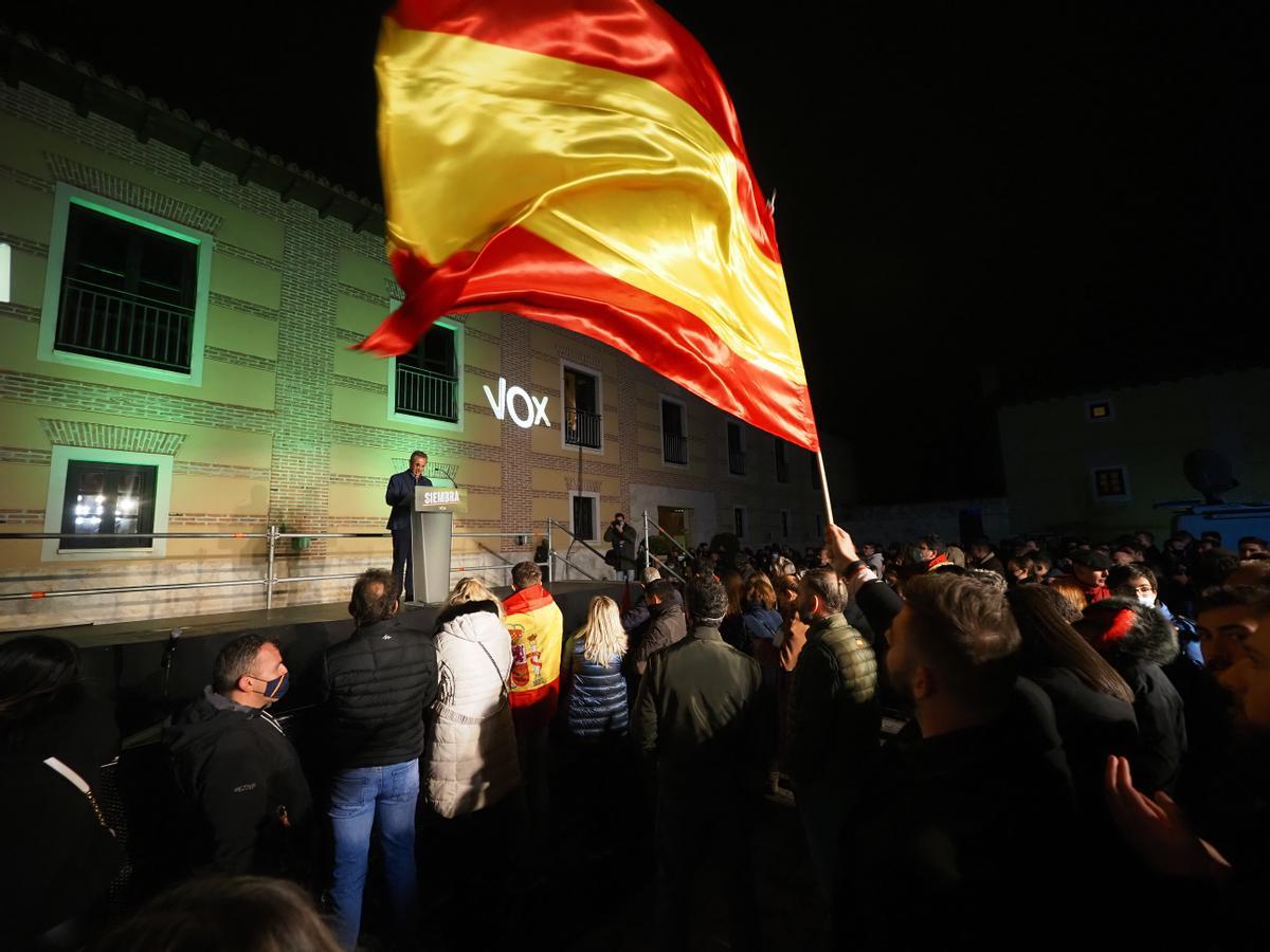 Noche electoral de Vox en Valladolid.