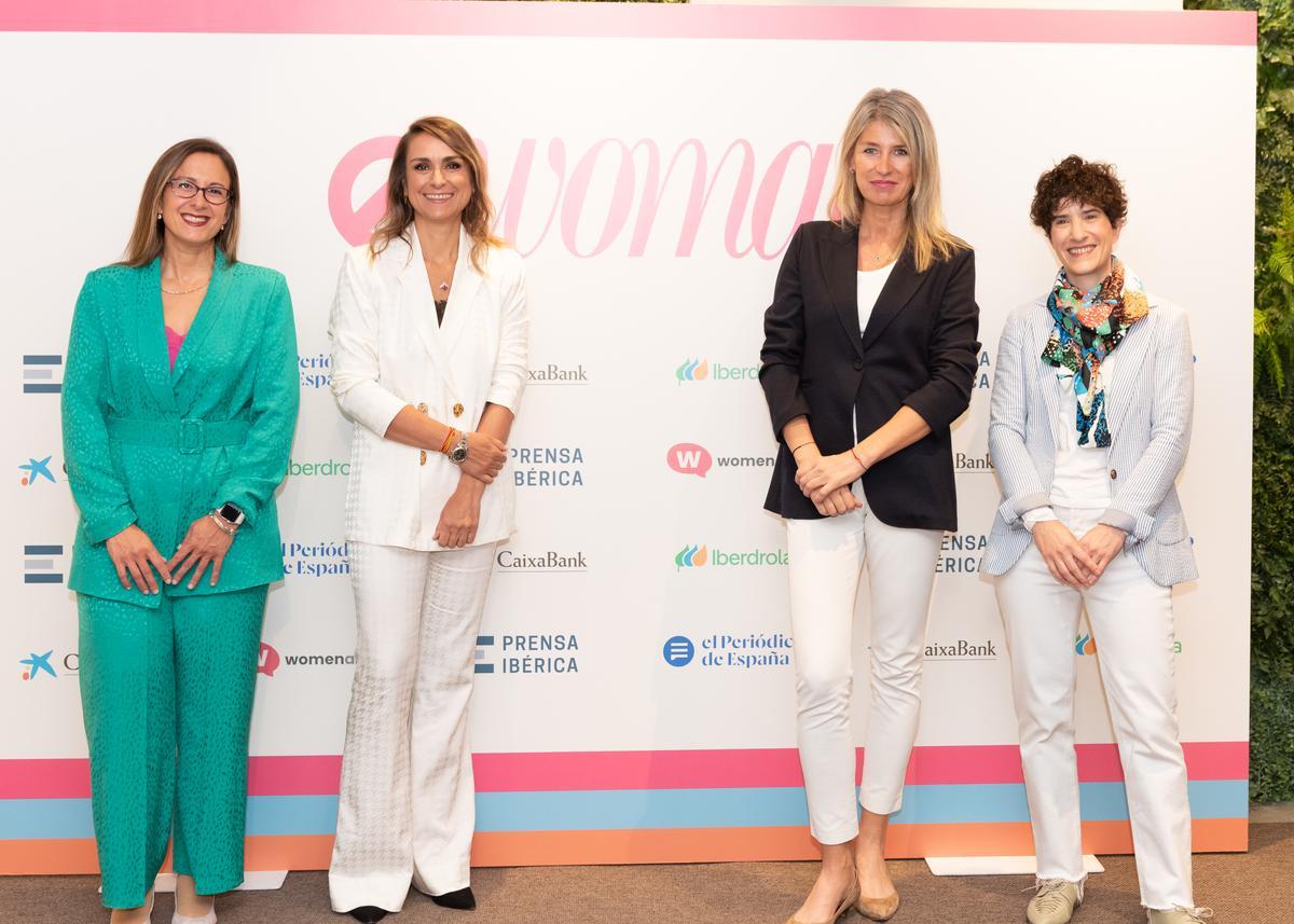 De izquierda a derecha, Lula Ballarino(Womenalia); Ainhara Viñarás (Shiseido);Anna Quirós (CaixaBank), y Anaïs Pérez(Google).