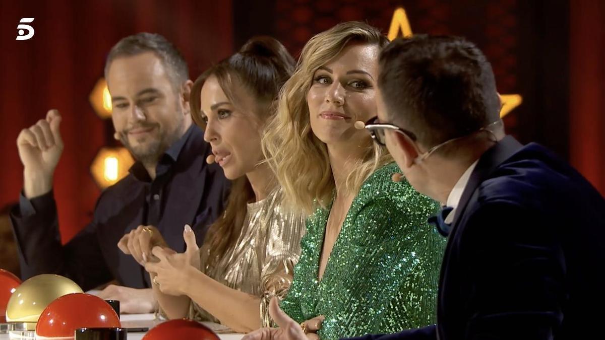 Edurne y Risto Mejide en ’Got Talent: All Stars’. Edurne y Risto Mejide en ’Got Talent: All Stars’.