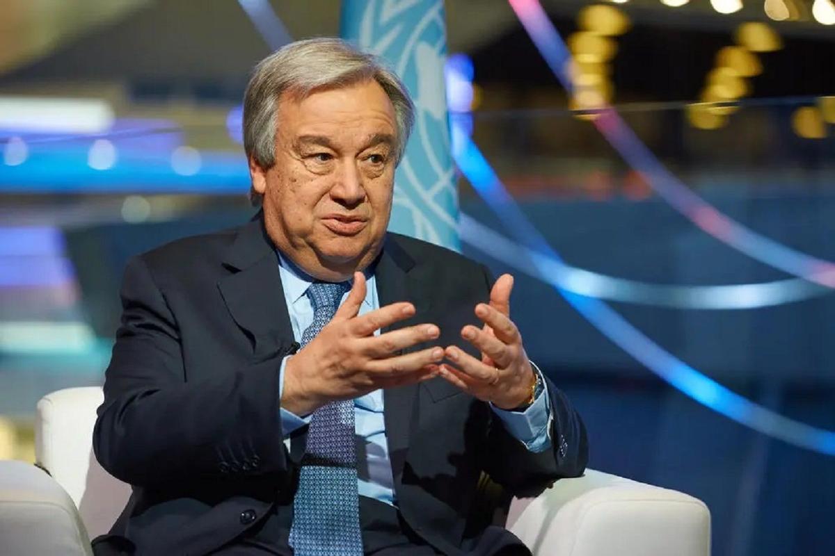 Duro alegato de António Guterres contra las petroleras: "Nos tienen agarrados por el cuello"